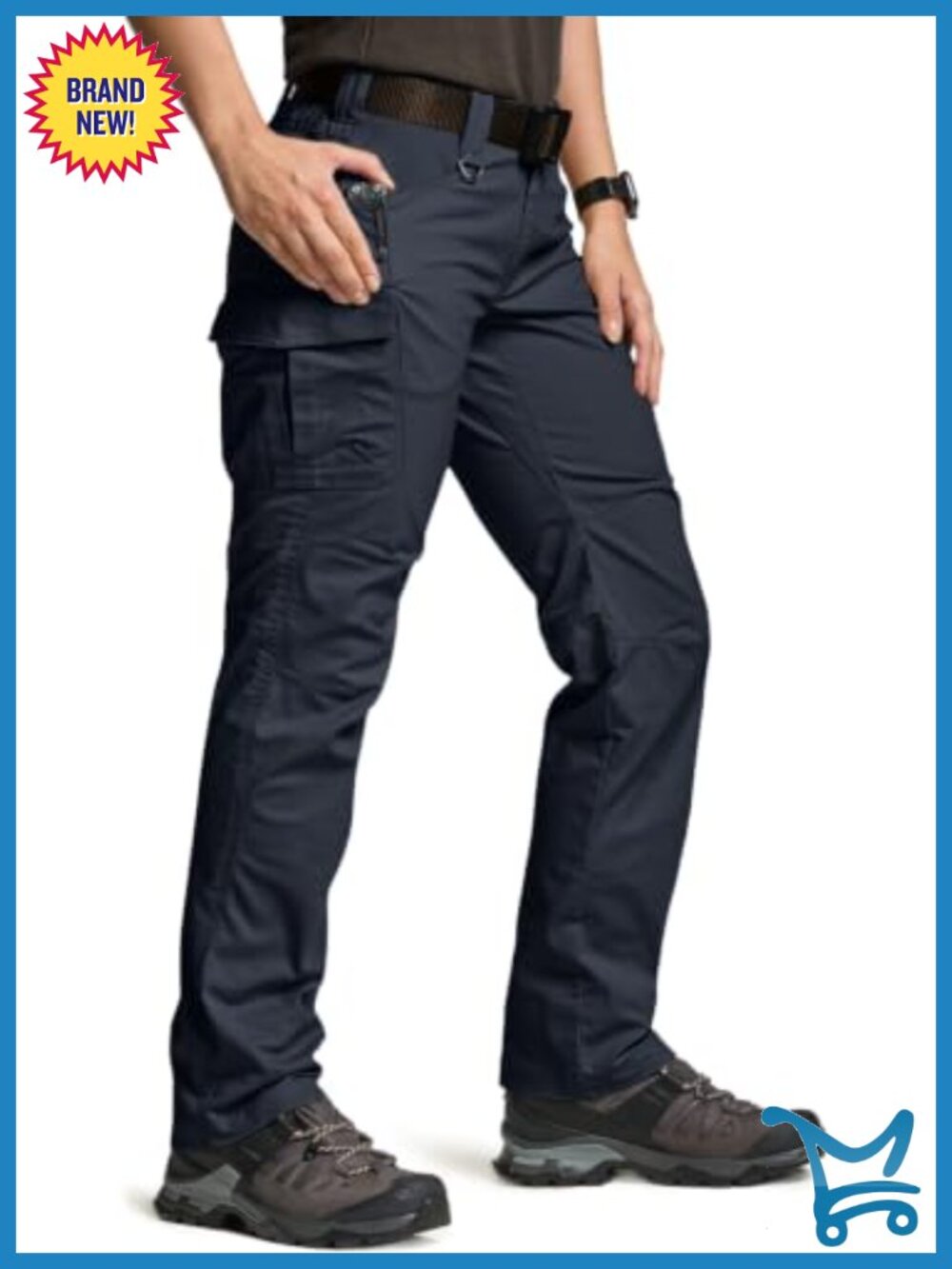 Flex Stretch Tactical Cargo Pants Water Resistant Ripstop Hiking